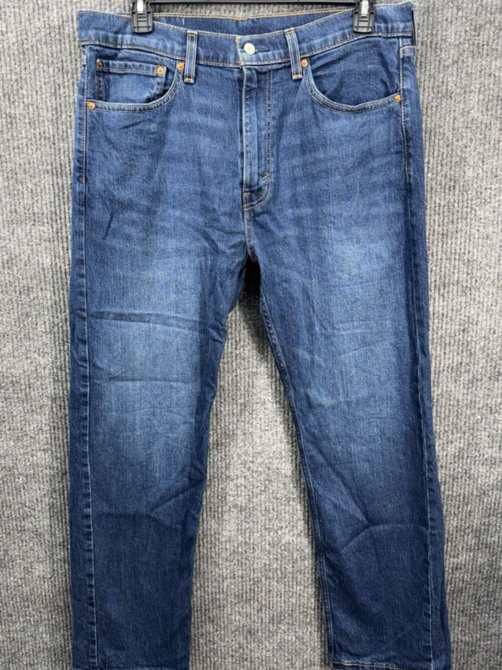 Levis 505 Jeans Men’s 36x30 Blue Regular Straight Leg Denim Medium Wash Stretch